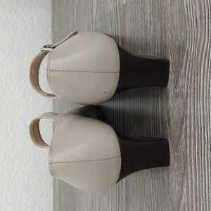 Naturalizer | Shoes | Naturalizer Leather 75w Nude Tan 2 Heel Mary Jane